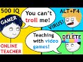 When a Gamer becomes an Online Teacher