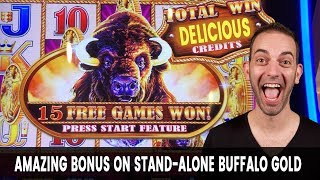 🐃 This Buffalo Bonus Is Gold! 🥇 4 Coin Trigger With Massive Win!