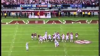 2008 Iron Bowl Alabama vs. Auburn Highlights