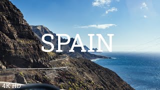 Flying Over Spain  UHD - Beautiful Nature Videos and Relaxing Music 4K Video