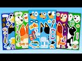 BLUEY STICKER BOOK MAKEOVER | MUM, DAD, BINGO, BLUEY AND FRIENDS FUNNY FACE STICKERS ACTIVITY