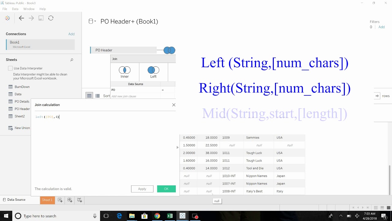 Tableau How-to Data Joining - YouTube