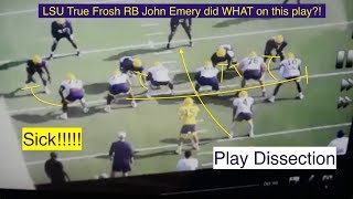 OMG: LSU RB John Emery already doing FREAKY THINGS!!