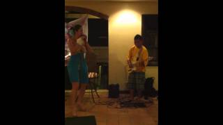 Maureen singing for MnMF Luau Maureen singing for MnMF Luau