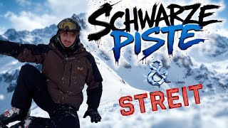 Erstes Mal Skifahren - direkt SCHWARZE PISTE