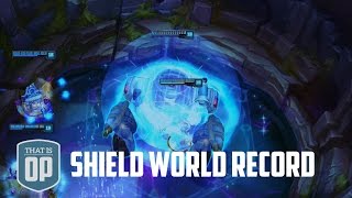 The 13628 Damage Soaking Shield - THE BIGGEST SHIELD EVER - League of Legends World Records