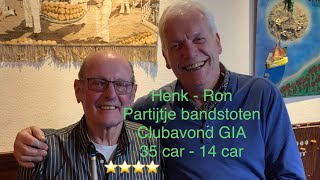 Bandstoten Henk Hofland 35 - Ron Bredie 14 clubavond! Kijk en 🆎