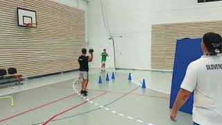Handball training - shooting
