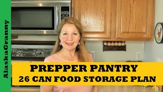 Prepper Pantry 26 Cans Food Storage Stockpile Plan - Add To Food Stockpile