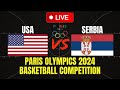 Live 🔴 USA Vs Serbia Men's Basketball Semifinal Olympics 2024 | Play By Play & Scoreboard