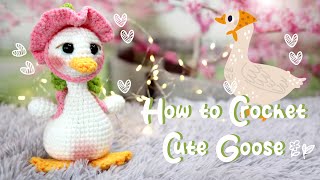 Goose Crochet | FREE PATTERN \u0026 TUTORIAL | Easy Amigurumi Dolls | Crochet de Ganso | #amigurumi