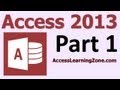 Microsoft Access 2013 Tutorial Level 1 Part 01 of 12 - Database Terminology