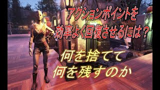 【dabadabajr】フォールアウト７６ アクションポイントを効率良く回復させるには何を捨てて何を残すべきか徹底検証【Fallout 76】【フォールアウト７６】