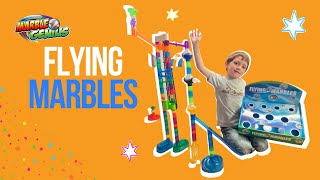 How to play with Flying Marbles. Ways to build a marble run.