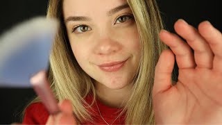 ASMR Sweet Simple PERSONAL ATTENTION Ear To Ear Whispers, Face Brushing, Hand Movements, Affirmation