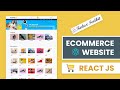 React Ecommerce Website Design Tutorial With Redux Toolkit | React Shopping Cart UI Design