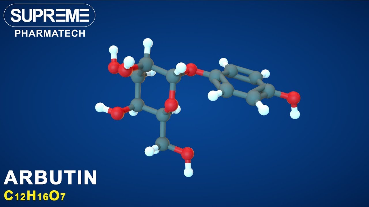 Arbutin | C12H16O7 | 3D Molecule - YouTube