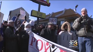 Local Activists Brave Cold For Raise The Wage Rally