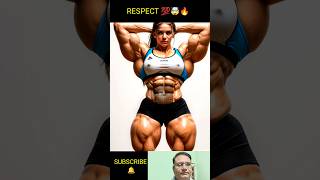 Respect 💯🤯🔥।। Amazing Woman Bodybuilder 🤯😲😳#shorts #respect