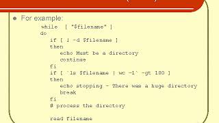 break and continue - Shell Scripting -42