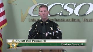 Charlotte County Sheriff Discusses Deputy's Arrest