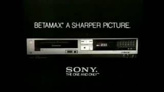 1984 Sony Betamax "A Sharper Picture Than VHS" Commercial