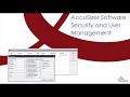 AccuSizer Software - Security and User Management