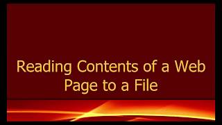 Java IO: How to Read the Source Code Of A Webpage Using the Java Character Streams