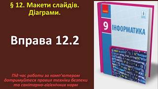 Вправа 12.2. Макети слайдів. Діаграми | 9 клас | Бондаренко