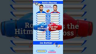 Rohit Sharma vs Jos Buttler Test Batting Comparison 168 #shorts #cricket