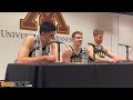 post minnesota — purdue players zach edey braden smith and caleb furst