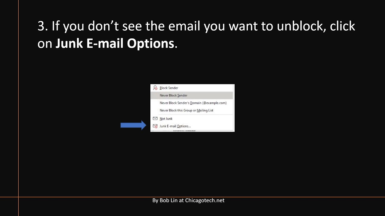 How To Unblock Senders From Junk Mail In Outlook - YouTube