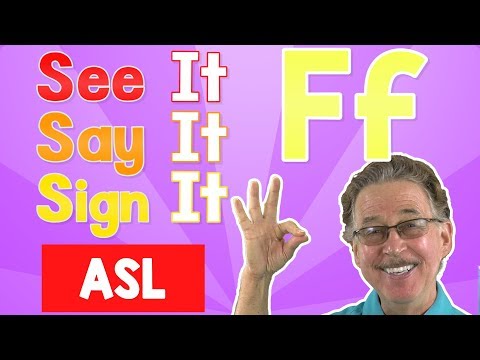 What is the letter F in ASL?