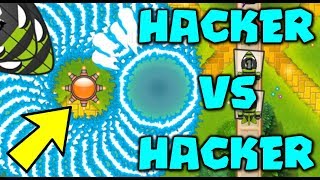 HACKER VS HACKER :: THIS DEFENSE IS UNSTOPPABLE! 5TH TIER TACK & GLUE! - Bloons TD Battles