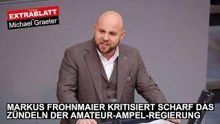 Extrablatt - 277. Ausgabe: Markus Frohnmaier kritisiert scharf das Zündeln der Ampel-Regierung