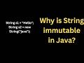 Why is String Immutable In Java??