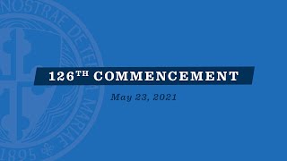 NDMU Virtual Commencement | May 23, 2021