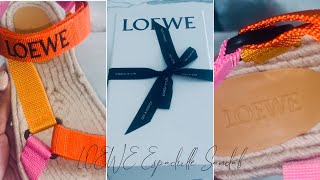 LOEWE Espadrille Sandals Unboxing | 2023