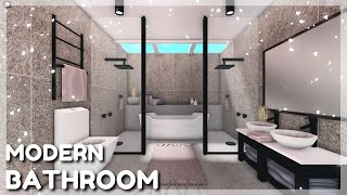 Modern Luxury Bathroom Speed Build || Bloxburg Roblox