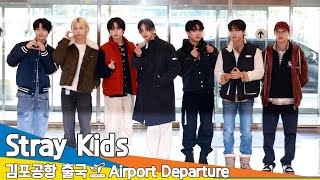 스트레이 키즈, 비주얼에 반하고 보이스에 심쿵😍(출국)✈️StrayKids Airport Departure 2024.12.4 Newsen