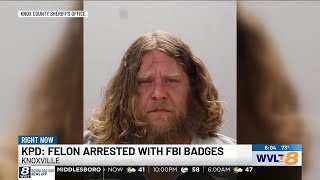 Felon arrested in Knoxville with load of FBI badges, weapons, police say