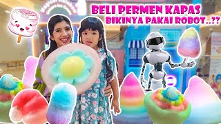 DOMINIQUE BELI PERMEN KAPAS BIKINNYA PAKAI ROBOT😱!! KEREN BANGET😱 #viralvideo