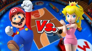 Mario Sports Mix - Mario/Luigi Vs. Peach/Toad (Basketball)