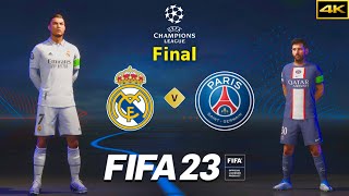 FIFA 23 - REAL MADRID vs. PSG - Ft. Ronaldo, Messi - UEFA Champions League Final - PS5™ [4K]
