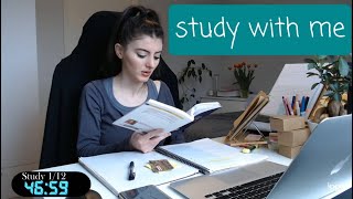 STUDY with me live pomodoro 12 hours