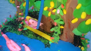 diy clay cute parrots | diy how to  make parrot swing | Air dry clay birds habitat