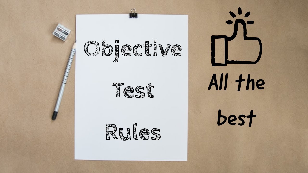 Rules For Objective Theory Test | Online Test - YouTube