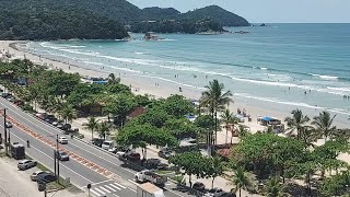 Vejam como está o tempo em Ubatuba SP,imagens do alto praia grande