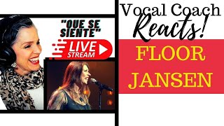 LIVE REACTION! Floor Jansen "QUE SE SIENTE" Vocal Coach Reacts & Deconstructs